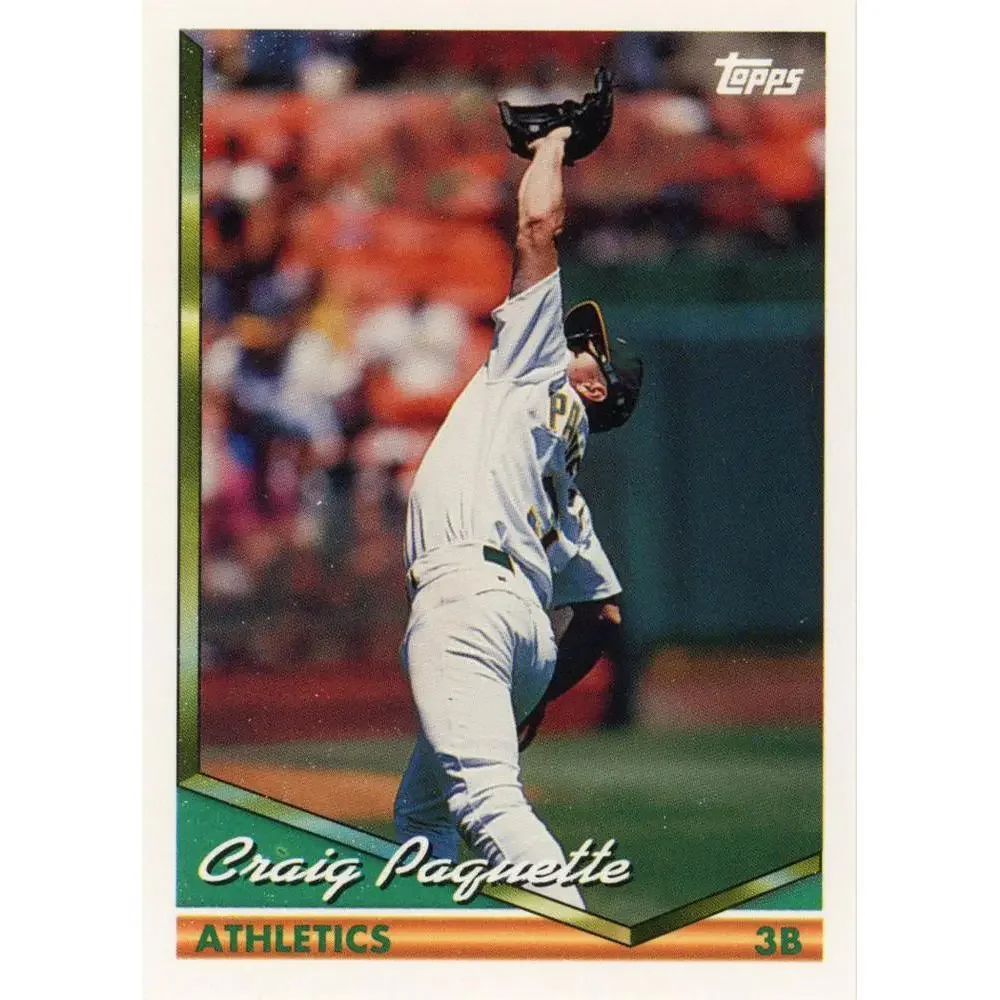 1994 Topps Craig Paquette # 46 Oakland Athletics